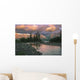 Sunset Over Mountain River Wall Decal