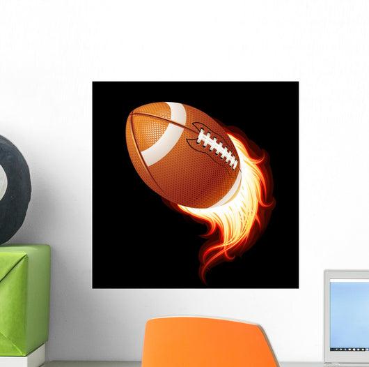 Vector Flying Flaming American Wall Decal