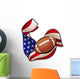 American Football Emblem Wall Decal