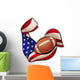 American Football Emblem Wall Decal