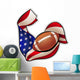 American Football Emblem Wall Decal