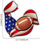 American Football Emblem Wall Decal
