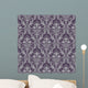 Damask Seamless Pattern Purple Wall Decal