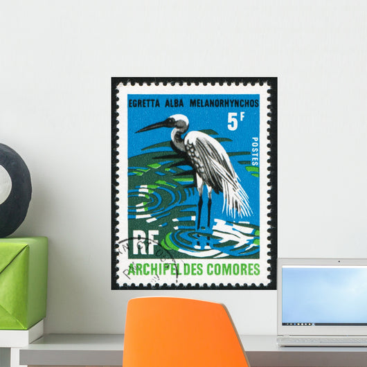 Great White Egret Wall Decal