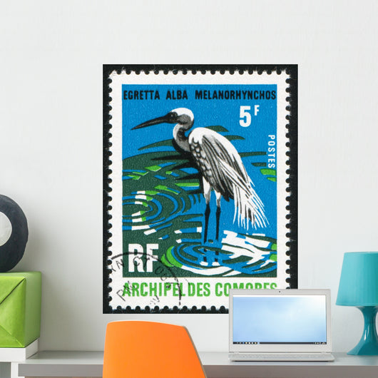 Great White Egret Wall Decal