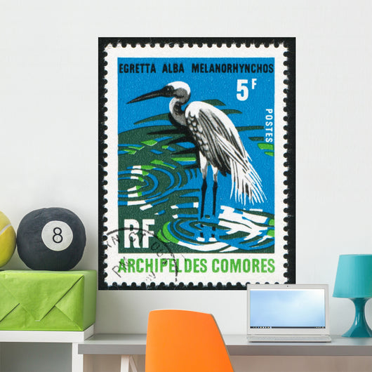 Great White Egret Wall Decal