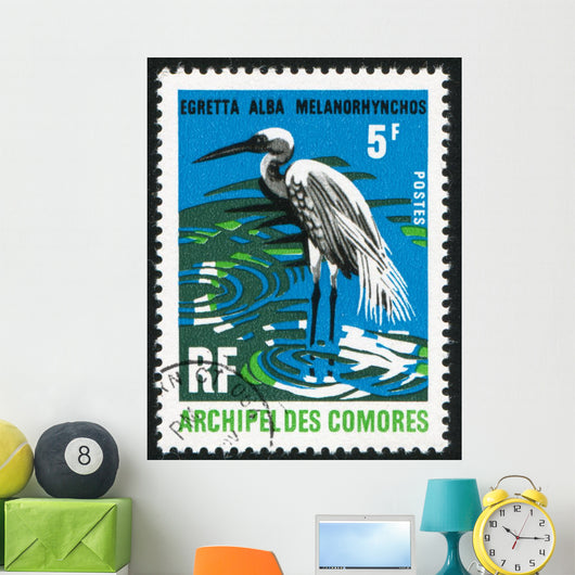 Great White Egret Wall Decal