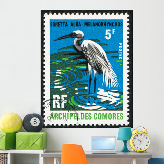 Great White Egret Wall Decal