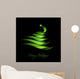 Green Abstract Christmas Tree Wall Decal