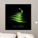 Green Abstract Christmas Tree Wall Decal