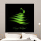 Green Abstract Christmas Tree Wall Decal