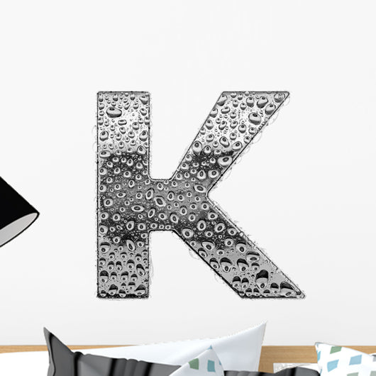 Chrome Alphabet Symbol Letter Wall Decal