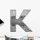 Chrome Alphabet Symbol Letter Wall Decal
