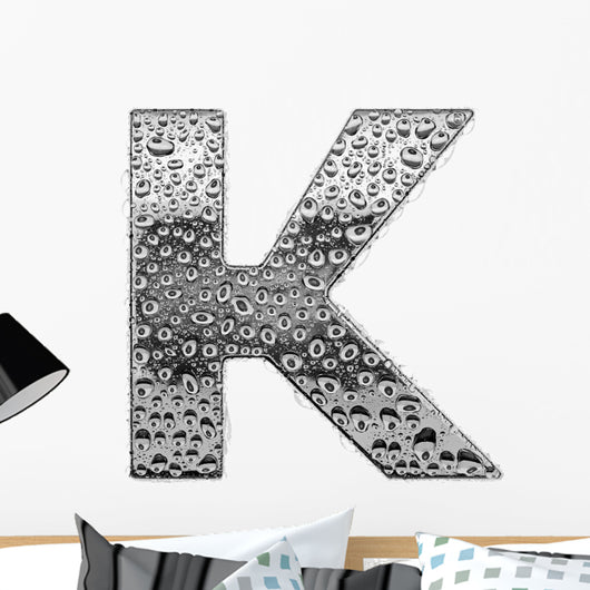 Chrome Alphabet Symbol Letter Wall Decal
