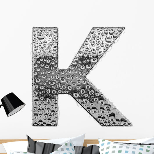 Chrome Alphabet Symbol Letter Wall Decal