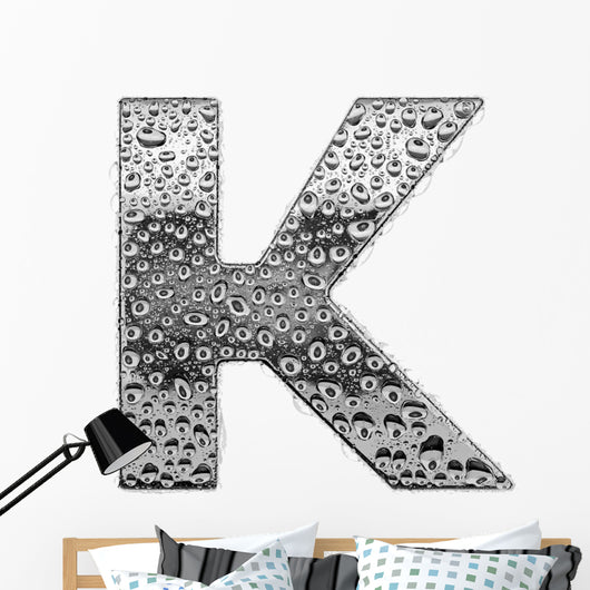 Chrome Alphabet Symbol Letter Wall Decal