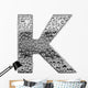 Chrome Alphabet Symbol Letter Wall Decal