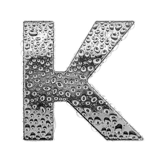 Chrome Alphabet Symbol Letter Wall Decal