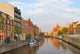Amsterdam Golden Sunset Singel Wall Decal