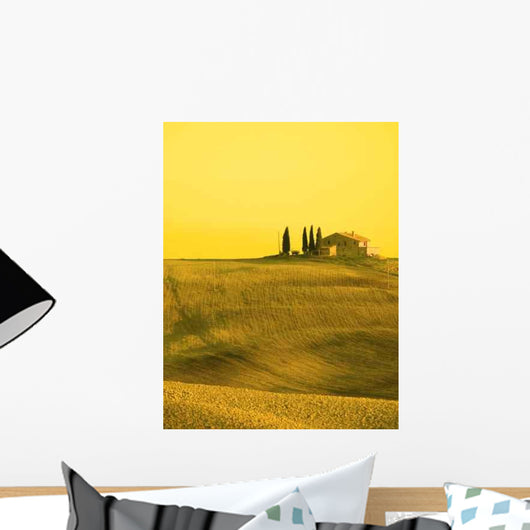 Tuscan Landscape (Yellow Filter) Wall Decal