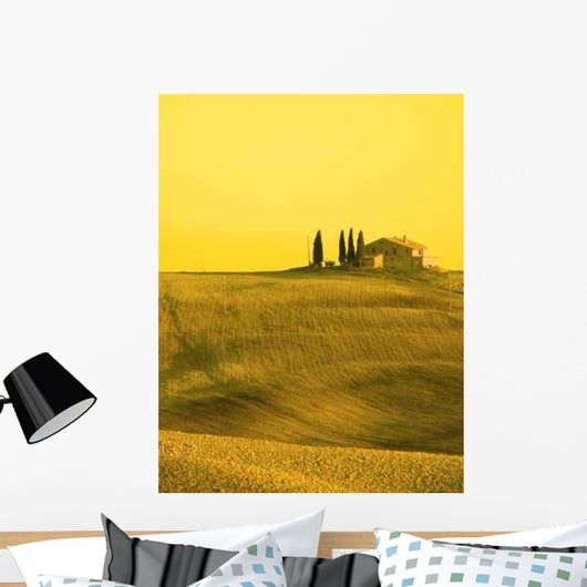 Tuscan Landscape (Yellow Filter) Wall Decal