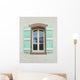 Window Green Shutters Wall Decal