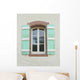 Window Green Shutters Wall Decal