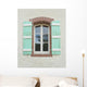 Window Green Shutters Wall Decal
