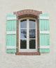 Window Green Shutters Wall Decal
