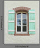Window Green Shutters Wall Decal