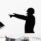 American Football Referee Silhouette Wall Decal