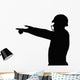 American Football Referee Silhouette Wall Decal