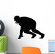 Silhouette American Football Player Wall Decal