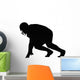 Silhouette American Football Player Wall Decal