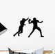 American Football Quarterback Silhouette Wall Decal