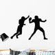 American Football Quarterback Silhouette Wall Decal
