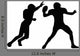 American Football Quarterback Silhouette Wall Decal