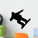 Silhouette Snowboarder Sports Winter Wall Decal