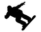 Silhouette Snowboarder Sports Winter Wall Decal