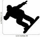 Silhouette Snowboarder Sports Winter Wall Decal