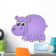 Rhinoceros Hippopotamus One Insulated Wall Decal