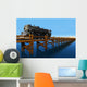 CG Train on a Bridge Over Water Render Wall Decal