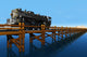 CG Train on a Bridge Over Water Render Wall Decal
