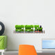 Green Retro Locomotive with Wall Decal