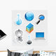 Sticker Icon Set for Wall Decal