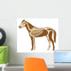Horse Skeleton Illustration Wall Decal