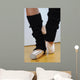 Ballet Shoes (Left Foot Pointed) Wall Decal