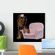 Glamour Yorkie Dog among Wall Decal
