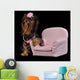 Glamour Yorkie Dog among Wall Decal