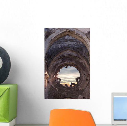 Ruined Church Window Wall Decal